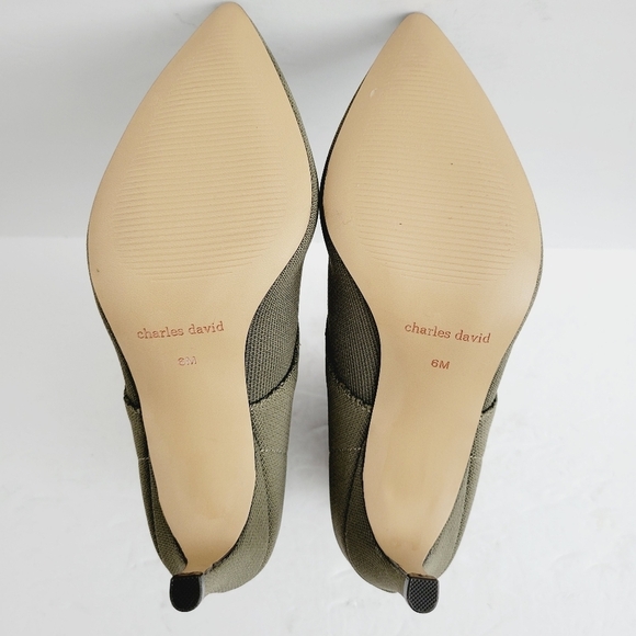 NEW Charles David Women's Leather Textile Piranha Bootie Size 6 - Picture 8 of 8